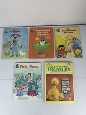 Vtg Sesame Street Book Club Lot of 5