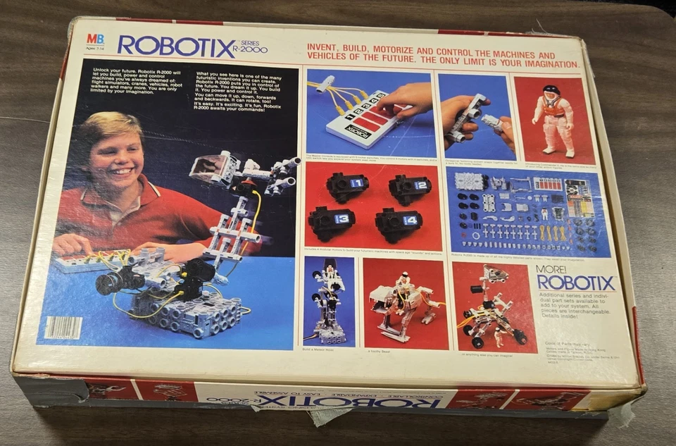 Robotix R-2000 1984 Milton Bradley sistema de construcción motorizado Foto 2 de 3