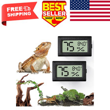 Bearded Dragon Tank Accessories, 2PCS Reptile Terrarium Thermometer and Humid