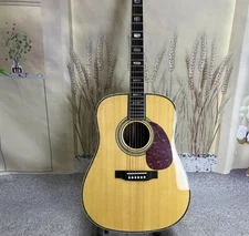 Hollow body D45 Acoustic Guitar Spruce Top Rosewood Fingerboard