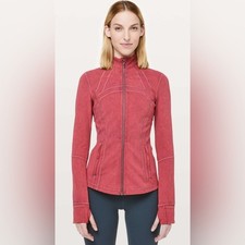 Lululemon Women's Define Jacket Washed Misty Merlot Red Purple Luxtreme 10