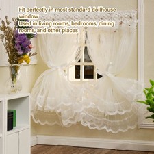 Rideaux Multicouches Pour Maison De Poupée à L'échelle 1:12 Pour Une Scène Plus