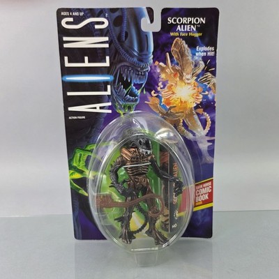 Aliens Scorpion Alien with Face Hugger Action Figure Vintage