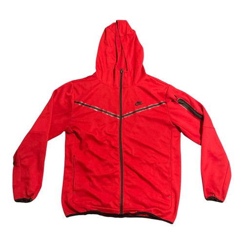 Nike Hoodie Mens 2XL Red Tech Fleece Full Zip Jacket CU4489-657