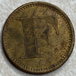 Chas Fey F / 5 Ornate Slot Machine Game Token