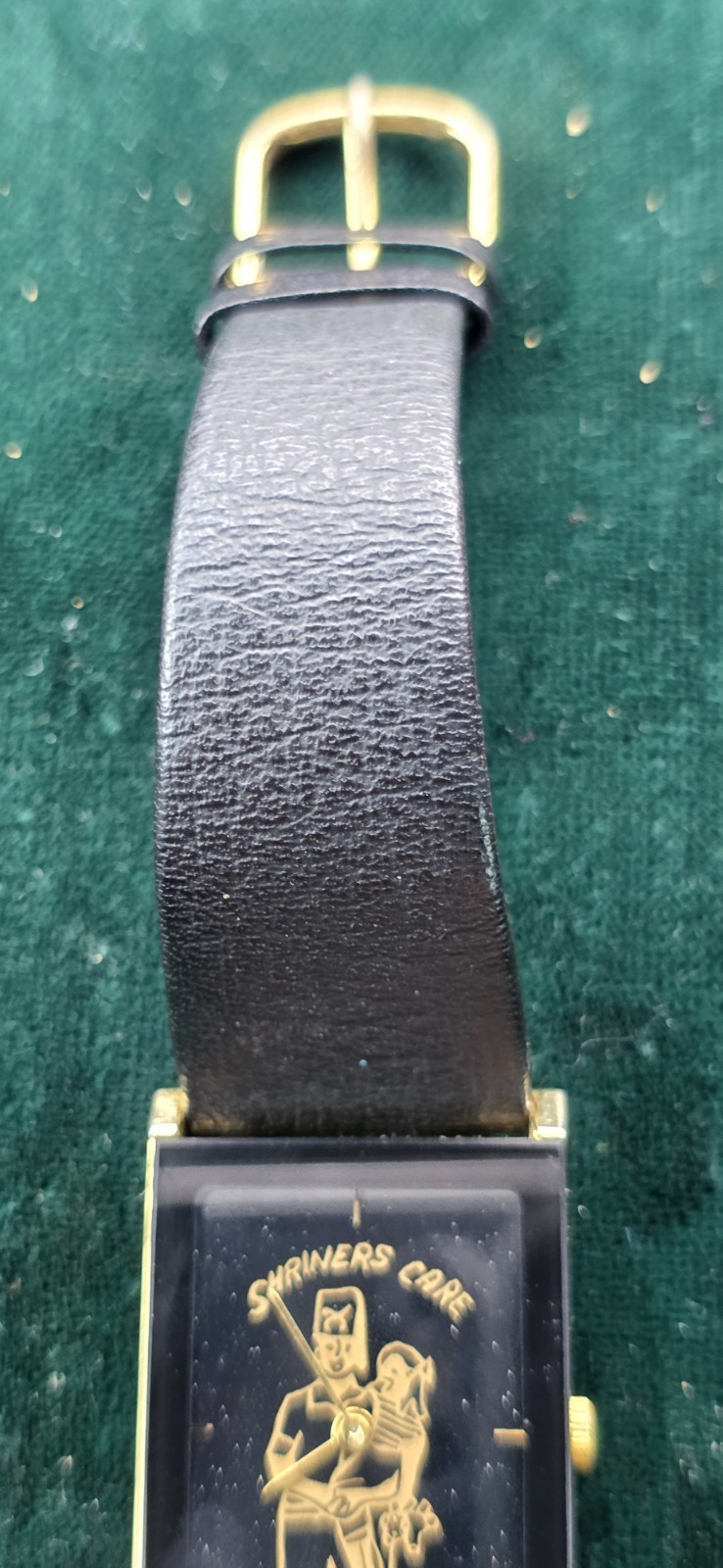 vintage Shriners-themed rectangular wristwatch Ne… - image 6