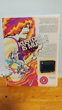 KUSTOM GUITAR AMPLIFIERS 1980 VINTAGE PRINT AD 11 X 8.5