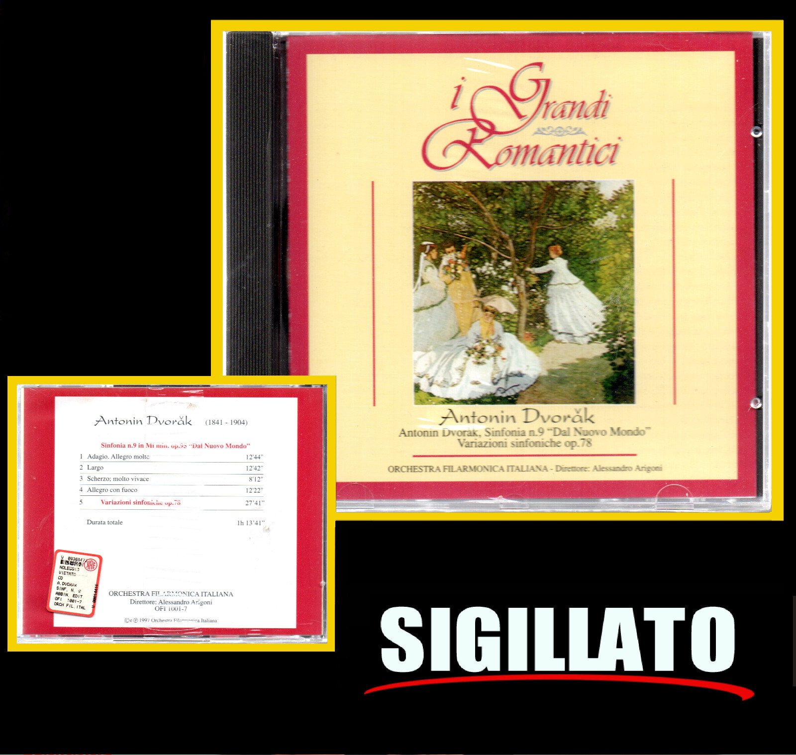 ANTONIN DVORAK " SINFONIA N.9  DAL NUOVO MONDO  " CD SIGILLATO
