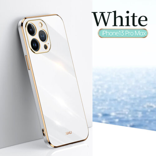 Funda para iPhone 16 Pro Max 15 14 Pro Max a prueba de golpes chapada silicona cubierta suave - Imagen 28 de 28
