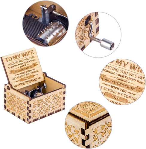 Music Box Gift for Wife - Romantic Birthday Valentine Anniversary Christmas - Picture 4 of 12