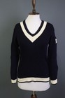 DALE OF NORWAY Blue Wool Knit Long Sleeve V-Neck Pullover Sweater Size XS