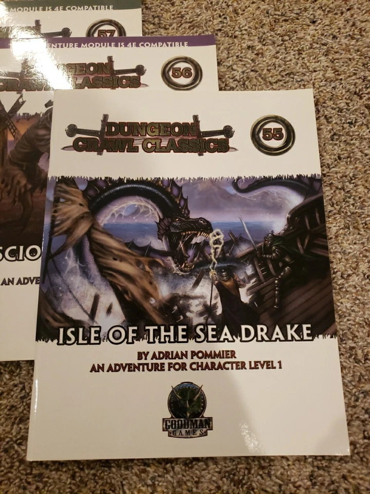 Lote de 3 juegos DCC RPG Goodman, RPG, #'s 55, 56 y 57! 🔥🔥🤯🤯 Foto 2 de 4