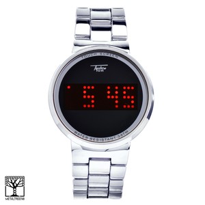 digital watch metal band