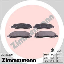 Zimmermann brake pad set, disc brake 24418.170.1
