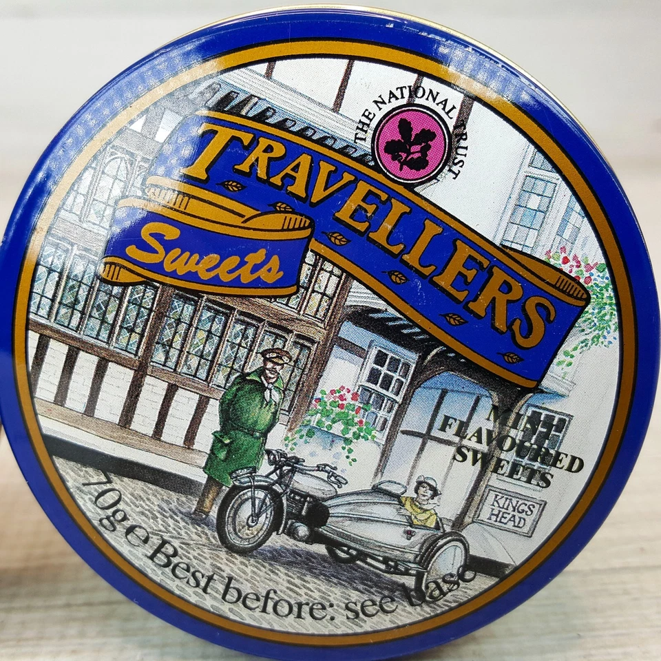Travellers Sweets Candy Fruit & Mint Tins Container National Trust Wiltshire UK - Image 3 of 4
