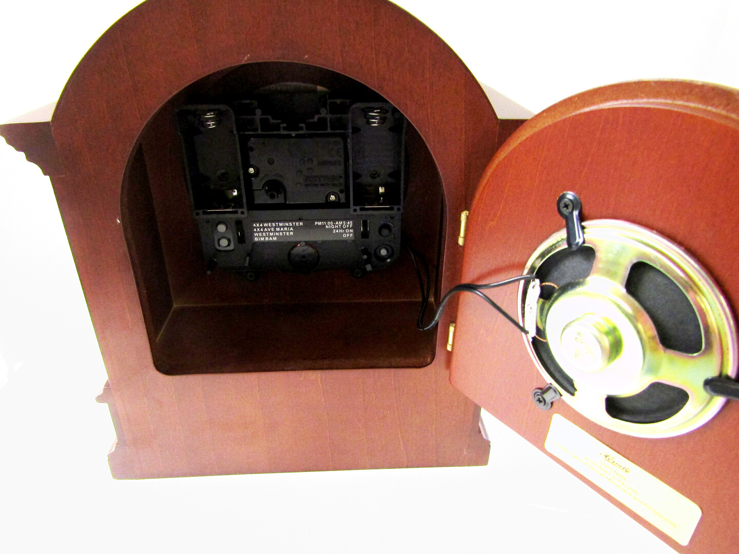 NEW HERMLE BARRISTER STYLE MANTLE CLOCK WITH  HARMONIC CHIMES  C22915-N9Q