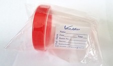 Urine Collection Container Sterile Sample Specimen Bottle Cup 120 ML, 6 Pcs