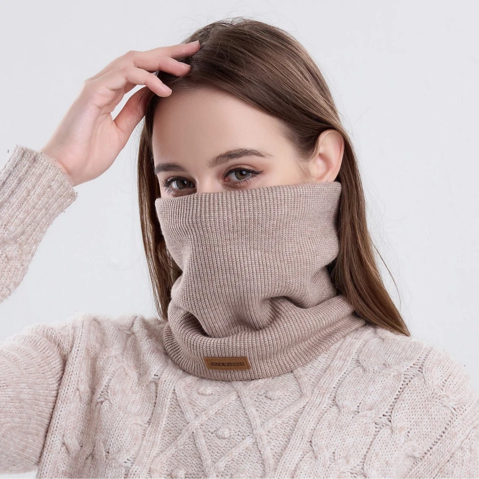 Winter Neck Warmer for Unisex - Cold Weather Neck Gaiter Face Scarf Gaiter Mask - Image 3 of 4