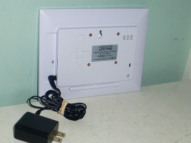 American Lifetime Digital Calendar Day Wall Clock 5-Alarms Extra Large Display 