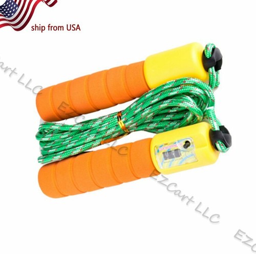 Lcd Jumping Adjustable Calorie Count Timer Skipping Jump Rope With Counter - 第 1/2 張圖片