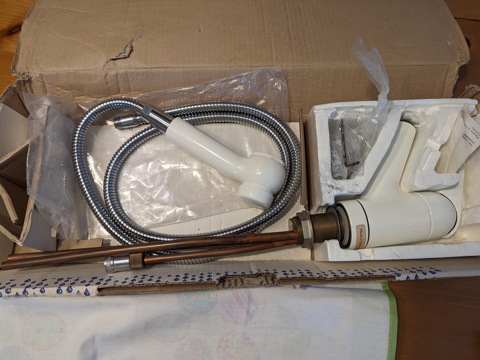 KWC 10.61.33.00 DOMO Tall Kitchen Faucet White Rare Faucet NOS Switzerland