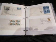LOT OF 106 FIRST DAY COVERS U.S. FROM THE 1960'S IN OLD BINDER