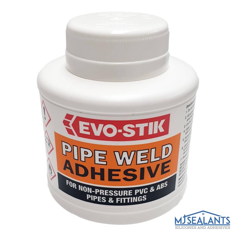 EvoStik Plumbers PVC Pipe Weld Cement ABS uPVC Plastic Adhesive Glue
