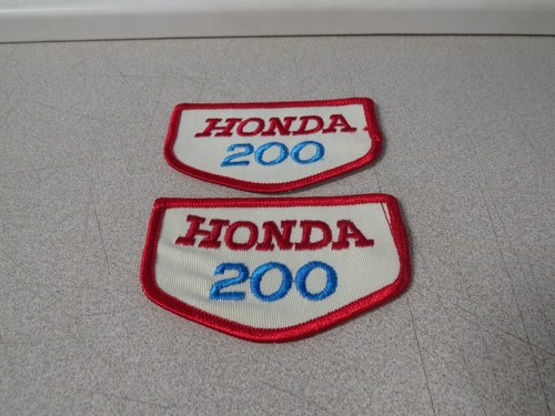 Vintage Honda 200 Light Blue Embroidered Motorcycle Jacket Patch QTY2 ...