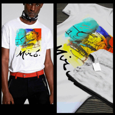 Abstract Art t-shirt colorful painting Spanish influence post picasso modern art
