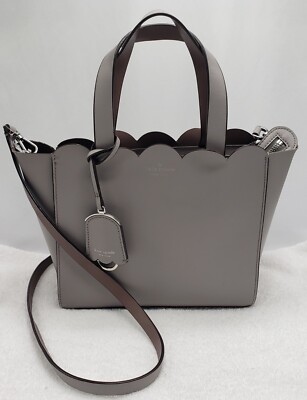 KATE SPADE Magnolia Street Mina Scalloped Zip Tote Soft Taupe
