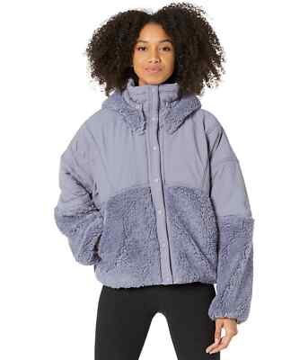 $168 FREE PEOPLE Adventure Awaits Fleece Jacket S Nightingale