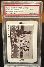 1913 Tom Barker Game Play At Home Runner Standing PSA 8