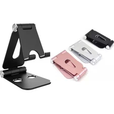  Metal Foldable Desk Stand Holder for Cell Phone Tablet PC Pad Angle Adjustable 