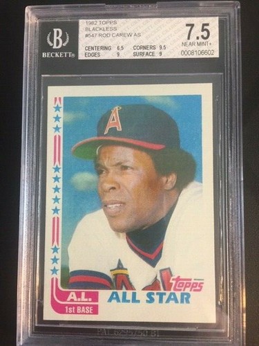 1982 Topps Rod Carew #547 card