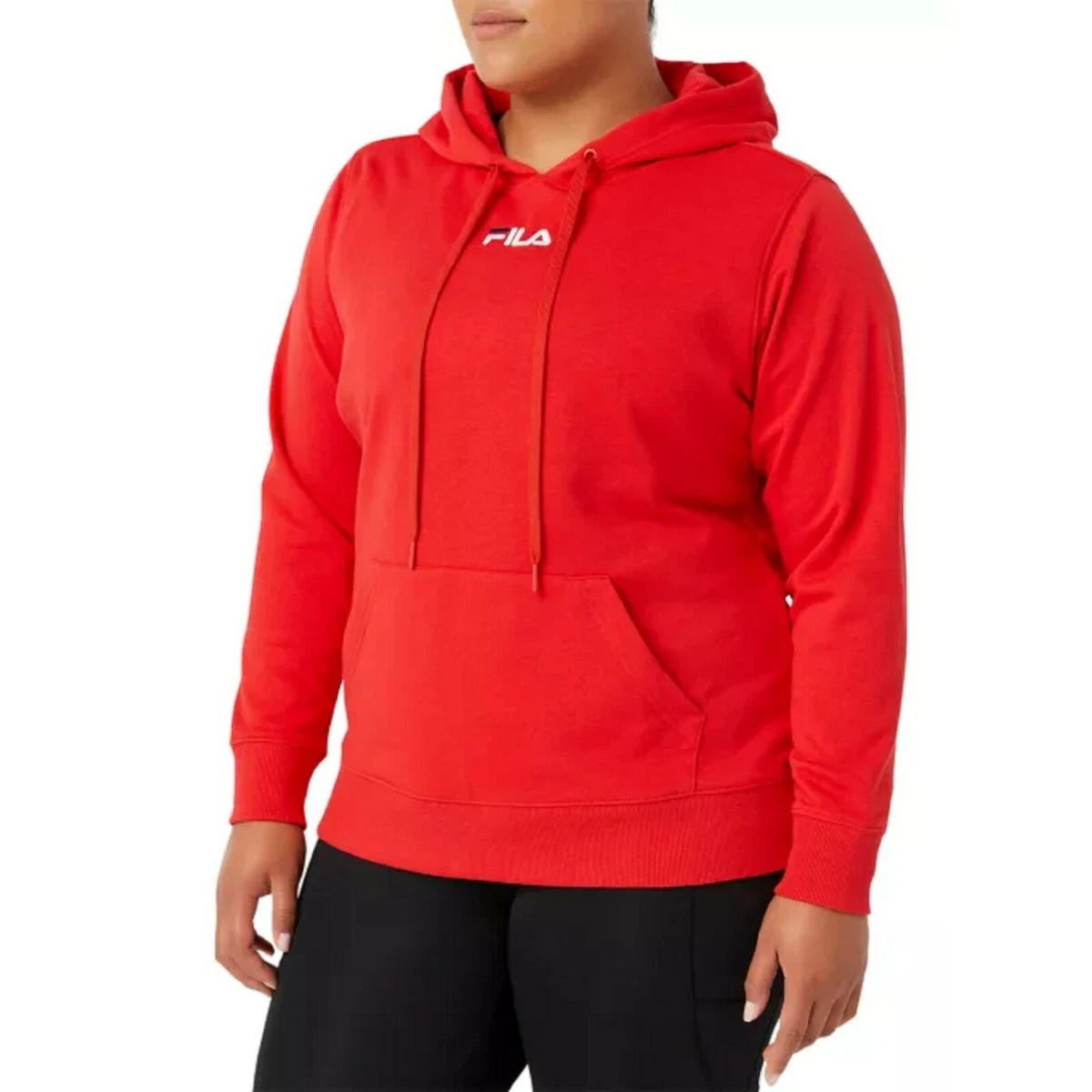 BOLD RED Fila Plus Size Crowd Pleaser Hoodie in Women s Size 1X NWT