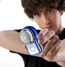 Men USB Mini Electric Shaver Pocket Size Waterproof Razor Washable Portable