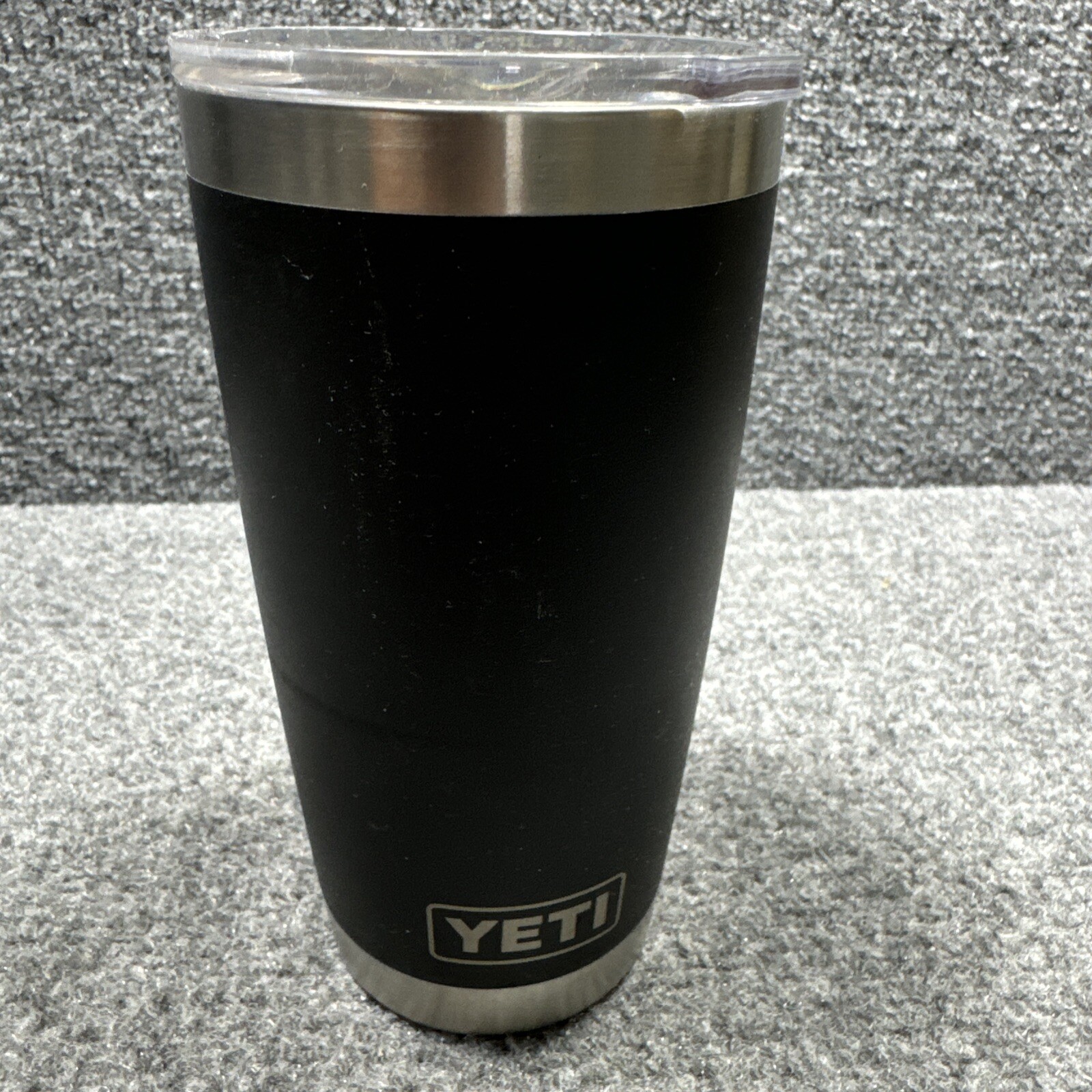 YETI  Rambler 20 Oz Black Tumbler Engrave Magslider Lid Wayfair Missing Slide
