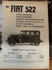 FIAT 522 AUTO PUBBLICITà anni 30