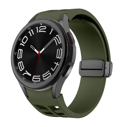 Magnetic Buckle Breathable Silicone Band for Samsung Galaxy Watch 7 6 5 4 Bands - Picture 67 of 115