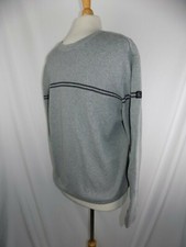 Calvin Klein Jeans CK Gray  Light Gray L/S Sweater Men's Large