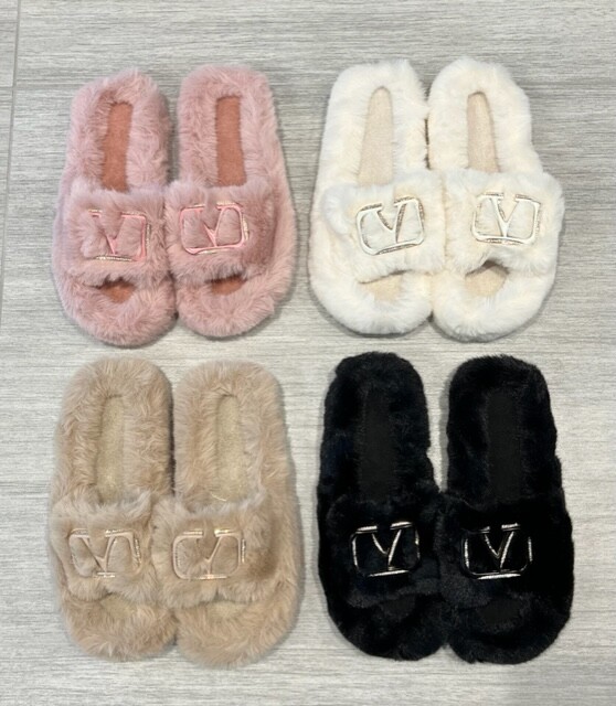 Dhgate Designer Fur Slippers Fluffy Slides Shop