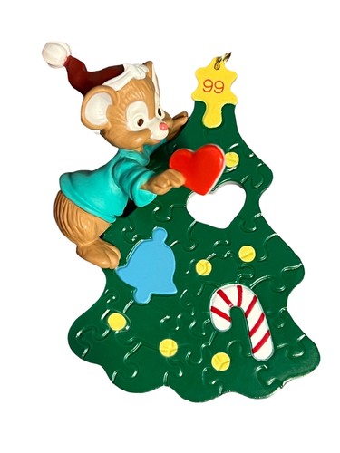 Vintage 1999 Hallmark Keepsake Ornament Adding the Best Part Tree Mouse Box - Picture 3 of 5