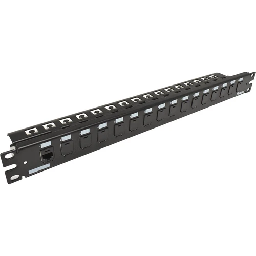 Panduit CP16WSBLY Shielded Modular Patchpanel 16-Port RJ45  LAN ProfiPatch 19" 