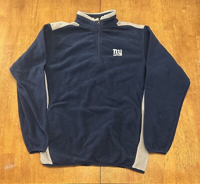 New York Giants Full Zip Fleece Jacket Large NFL Football Team Apparel