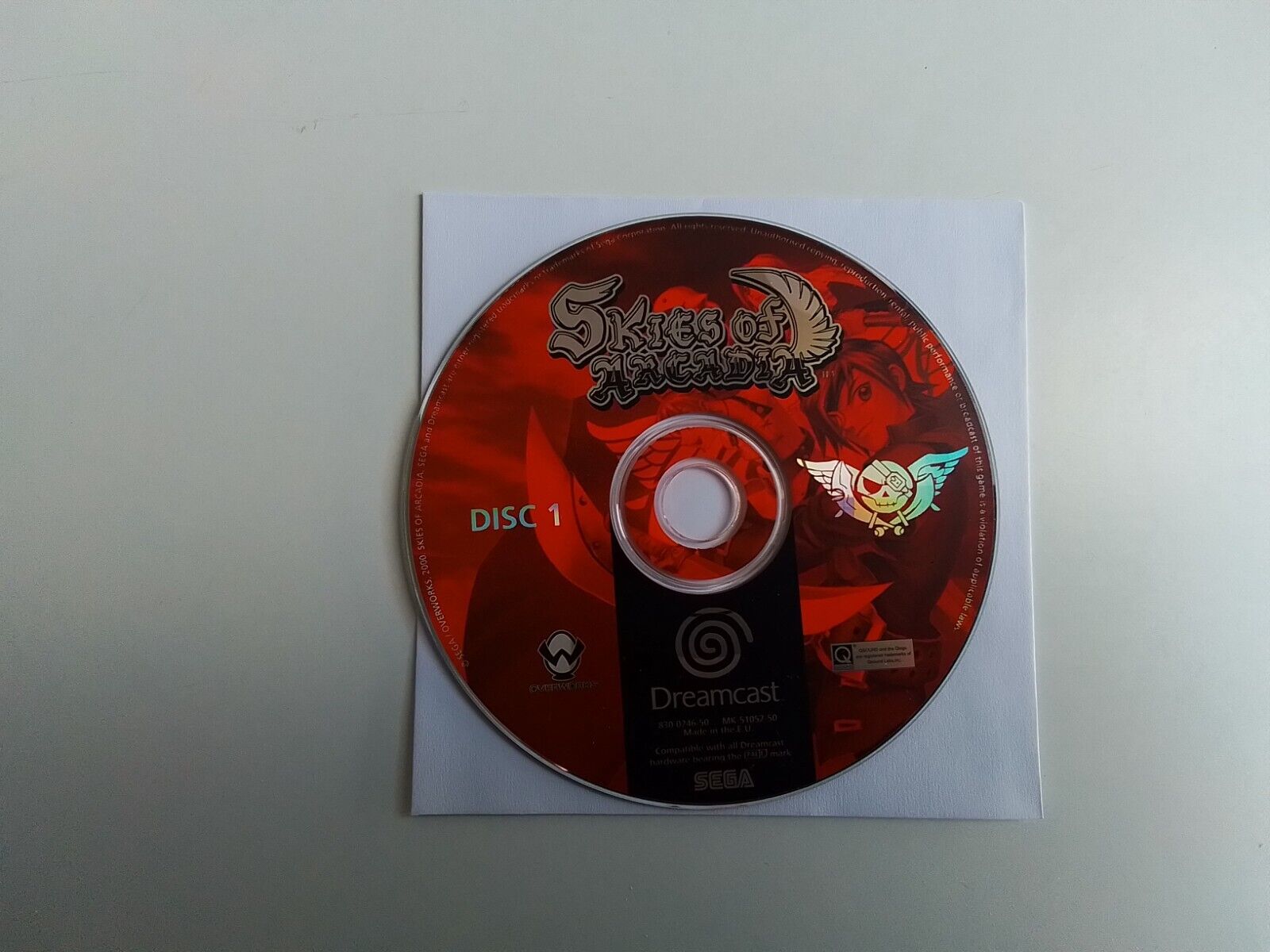 CD n°1 de Skies of Arcadia Complet sur SEGA Dreamcast