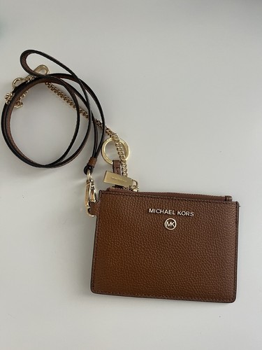 Michael Kors Jet Set Charm Small Top-Zip Wristlet Brown - Picture 2 of 3