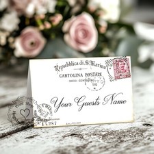 ITALY ITALIAN POSTCARD TENT STYLE WEDDING PLACE CARDS or TABLE CARDS 343