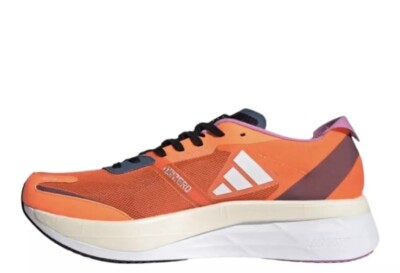 MEN'S ADIDAS ADIZERO BOSTON 11 SOLAR ORANGE WHITE RUNNING