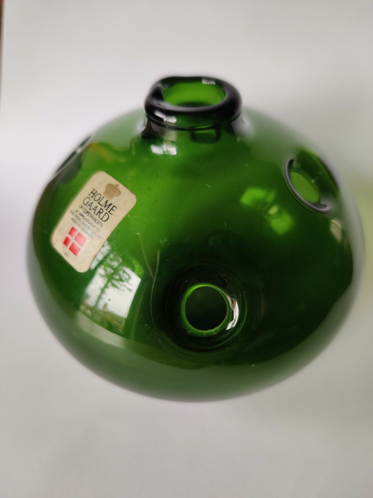 Vintage Holmegaard Vase Michael Bang Hulvaser Holes Collectible "Flower