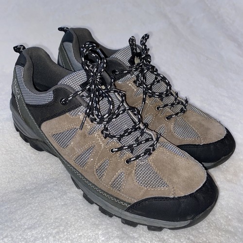 ITASCA Balboa Mens 4541166B Gray Leather Lace Up Running Athletic Shoes Men’s 13 - Picture 2 of 10